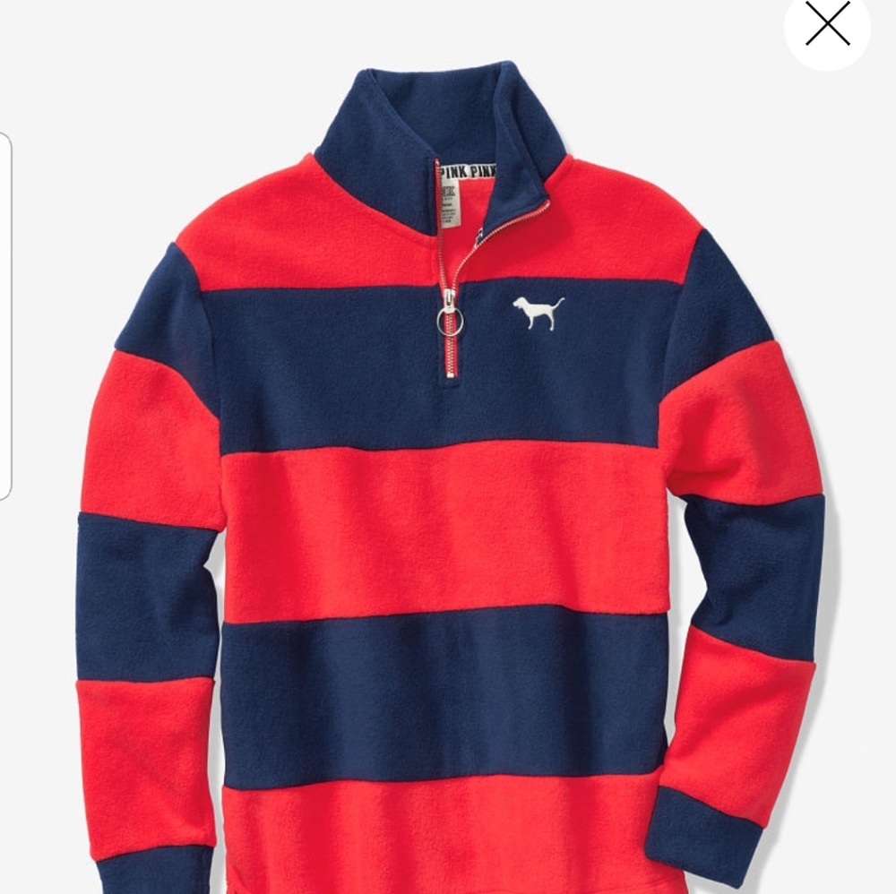 VS Pink Fleece Pullover